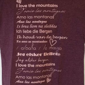 I Love the Mountains in different languages, NWT